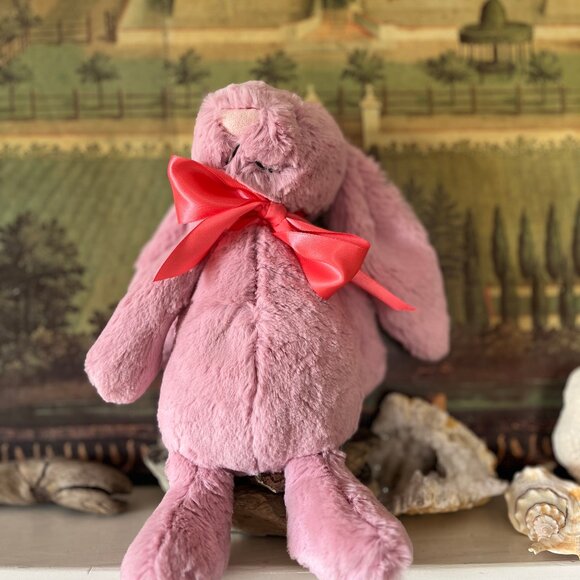 Pink-Tailed Jellycat Bashful Pink Tulip Medium Bunny